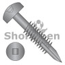 Square Pan #7Head Face Frame Screw Type17 Fine Thread Partial Thread