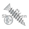 Phillips Flat Hinge Screw Coarse Thread Fully Threaded Steel Finish