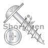 Phillips #10 Round Washer Head Deep Thread Wood Screw 2/3 Thread