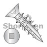 #2 Square Recess Flat Head No Nibs Deep Thread Type 17 Full Thread