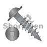 Square Recess Round Washer Head Deep Thread Wood Screw 2/3 Thread