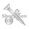 6 lobe Flat w/Nibs Deep Thread Wood Screw Type 17 2/3 Thread