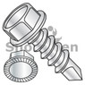 Unslotted Indented Hex washer High Head Serrated Self Drill Screw F/T #3 Point