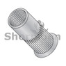 Small Head Ribbed Threaded Insert Rivet Nut Aluminum Cleaned and Polished