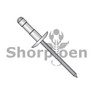 Large Flange Dome Head Multi Grip Rivet Black Phosphate Mandrel
