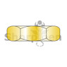 MS51967 Military Finished Hex Nut Coarse Thread Grade C Cadmium Yellow DFAR