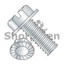 Slotted Indent Hex Washer Head Serrated Machine Screw Full Thread