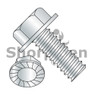 Unslotted Indented Hex Washer Head Serrated Machine Screw Full Thread