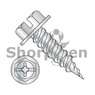 Combo (Slotted/Phil) Ind Hex washer 1/4" Across Flats F/T Self Piercing Screw