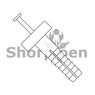 Two Piece Nylon Anchor Rivet Round Head Nylon Pin White