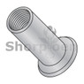 Metric Flat Head Rivet Nut Aluminum Cleaned and Polished NON-RIBBED