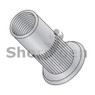 Flat Head Ribbed Threaded Insert Rivet Nut Aluminum Cleaned and Polished
