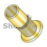 Metric Flat Head Round Open-End Ribbed Threaded Insert Rivet Nut Steel