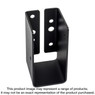 Simpson Strong-Tie APLH24R Outdoor Accents® ZMAX®, Black Light Joist Hanger for 2x4 Rough