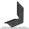 Simpson Strong-Tie APRTA12 Outdoor Accents® ZMAX®, Black Powder-Coated Rigid Tie® Angle for 1x2 Joist/Post