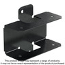 Simpson Strong-Tie APRTR Outdoor Accents® ZMAX®, Black Powder-Coated Rigid Tie® Rail Connector for 2x Joist/Post