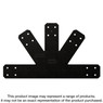 Simpson Strong-Tie APVGP812 Outdoor Accents® Avant Collection™ 8:12 Pitch, Black Powder-Coated Gable Plate