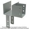 Simpson Strong-Tie ECCLL666 ECCLL L-Shape End Column Cap for 6x Beams, 6x Post, Skewed Left