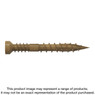 Simpson Strong-Tie FT07114R100 Finish Trim Screw — #7 x 1-1/4 in. T10, Trim-Head, Quik Guard®, Tan (100-Qty)