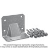 Simpson Strong-Tie HGA10KT HGA Galvanized Hurricane Gusset Angle with SDS Screws (10-Qty)