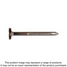 Simpson Strong-Tie T08175FS75GR Fascia Board Screw — #8 x 1-3/4 in. T-20 6-Lobe Pancake Head Type 316, Gray (75-Qty)