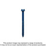 Simpson Strong-Tie TNT25334HC75 Titen Turbo™ — 1/4 in. x 3-3/4 in. Hex-Head Concrete and Masonry Screw, Blue (75-Qty)