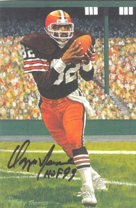 Ozzie Newsome Auto Limited Printing Goal Line Art Card