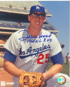 Los Angeles Dodgers FRANK HOWARD  Auto photo w/ COA