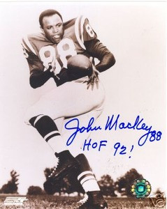 John Mackey Baltimore Colts HOF Autograph photo Signed