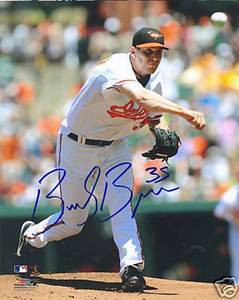 Brad Bergesen Orioles Autograph photo w/ COA
