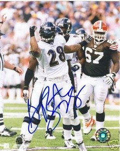 Baltimore Ravens GARY BAXTER Auto Photo signed  w/ COA