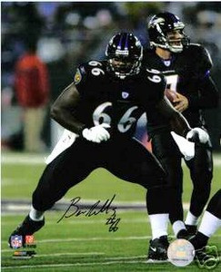 Baltimore Ravens Ben Grubbs autograph photo w/ COA