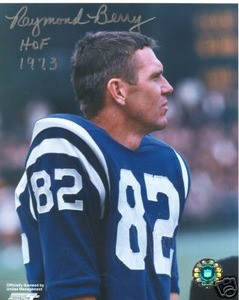 Baltimore Colts HOF Raymond Berry Auto Photo