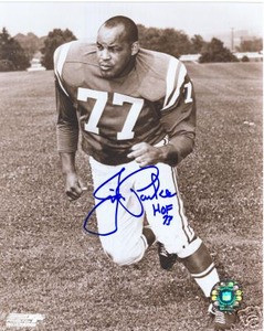 Baltimore Colts HOF Jim Parker Auto Photo signed