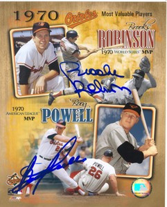 Boog Powell & Brooks Robinson Autographed 11x14 Photo