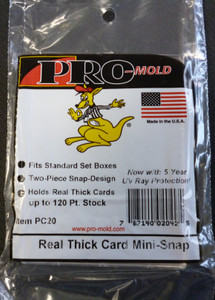 Pro-Mold Mini-Snap Real Thick Card (up to 120 Pt) PC20