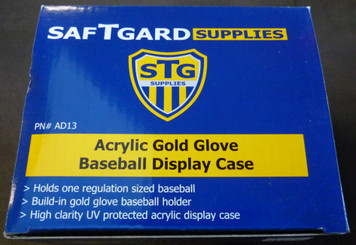 SafTGard Gold Glove Baseball Display Case UV Rated