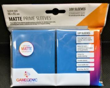 Game Genic Prime Matte Blue Sleeves (100 Pack)
