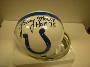 Lenny Moore Auto Colts Mini Helmet