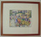 KATHRYN HAYES: “Harvest's Bounty” Floral Watercolor CA 1990 Signed Custom Framed