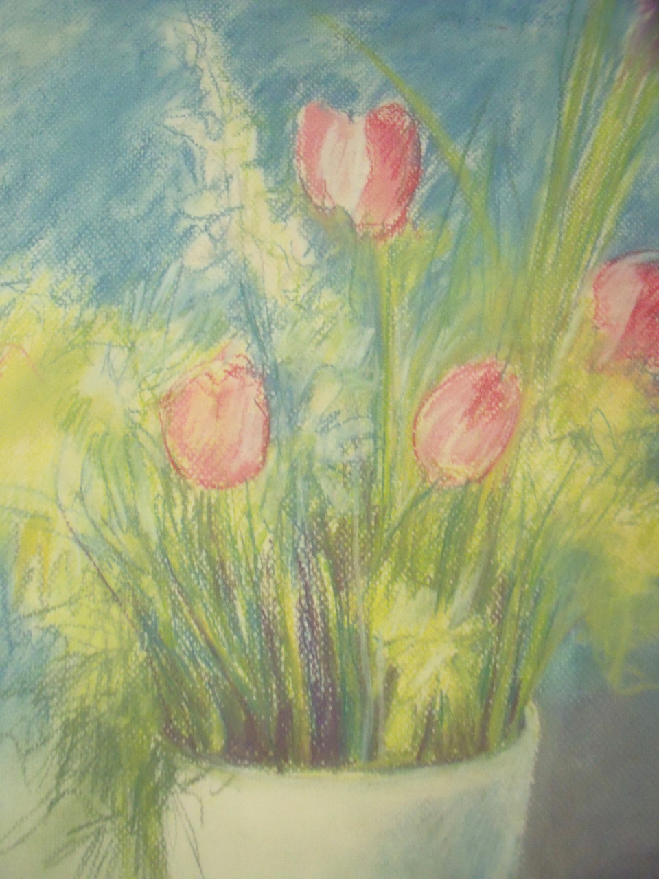 Richard C Karwoski Nyc 1938 1993 Untitled Flowers Pastel Ca