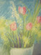 RICHARD C. KARWOSKI: (NYC 1938-1993) "Untitled Flowers" Pastel Ca 1975 