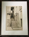 HENRY GASSER: (1909-1981) Photo "Old Steps With Figure" Italy Ca 1950 Framed