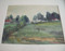 MARY CABLE BUTLER (1865-1946) :New Hope/PA Impressionist "Farm Landscape"   Watercolor