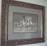 LUMEN MARTIN WINTER: Madison Square Garden Oct 1954 Orig Signed Horse Painting
