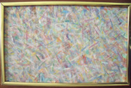 DENISE HALPIN (Amer NYC): "Haze in Color" Acrylic on Canvas Signed Abstract