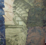 CYNTHIA LEWIS: "A Hidden Journey" Signed Abstract Paper/Cast From Woven Surfaces
