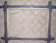 OLD CROSSHATCH  FRAME CA 1900 WITH GOLD INSET VERY GOOD CONDITION