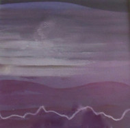 THOMAS GEORGE:1918-2014 "Purple Majesty Southwest Series" Framed Modernist Betty Parsons Gallery 