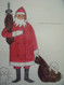 Nancy Winslow Parker: "Santa & Puppy" Original Christmas Card Signed